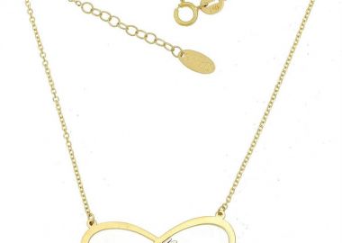 Κολιέ άπειρο με μαμά από χρυσό 9Κ -  - 