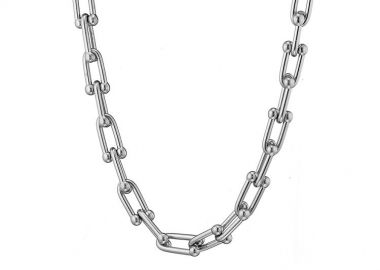 Κολιέ Από Ανοξείδωτο Ατσάλι AS14228 - AMOR AMOR - 