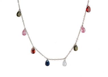 Κολιέ Από Ανοξείδωτο Ατσάλι AS17867 - AMOR AMOR - 