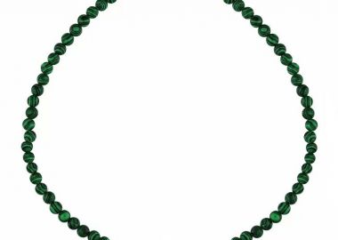 Κολιέ Από Ανοξείδωτο Ατσάλι Επιχρυσωμένο 24K Με Ημιπολύτιμο Λίθο Μαλαχίτη AA14600 - AMOR AMOR - 