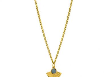 Κολιέ Από Ανοξείδωτο Ατσάλι Και Ορείχαλκο Επιχρυσωμένο 24Κ AA15751 - AMOR AMOR - 