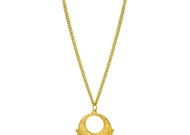 Κολιέ Από Ανοξείδωτο Ατσάλι Και Ορείχαλκο Επιχρυσωμένο 24Κ AA17313 - AMOR AMOR - 