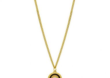 Κολιέ Από Ανοξείδωτο Ατσάλι Και Ορείχαλκο Επιχρυσωμένο 24Κ Με Ματάκι AA17655 - AMOR AMOR - 