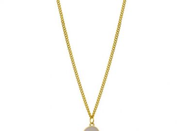 Κολιέ Από Ανοξείδωτο Ατσάλι Και Ορείχαλκο Επιχρυσωμένο 24Κ Με Ματάκι AA17722 - AMOR AMOR - 