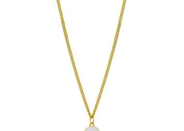 Κολιέ Από Ανοξείδωτο Ατσάλι Και Ορείχαλκο Επιχρυσωμένο 24Κ Με Ματάκι AA17723 - AMOR AMOR - 