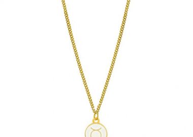 Κολιέ Από Ανοξείδωτο Ατσάλι Και Ορείχαλκο Επιχρυσωμένο 24Κ Με το Ζώδιο Του Ταύρου AA14648 - AMOR AMOR - 