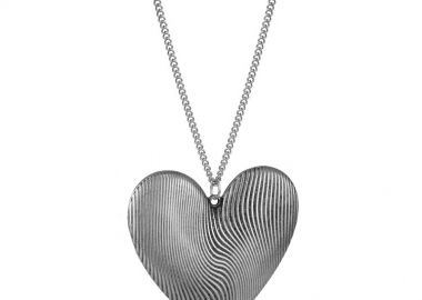 Κολιέ Από Ανοξείδωτο Ατσάλι Και Ορείχαλκο Με Καρδιά AA15665 - AMOR AMOR - 