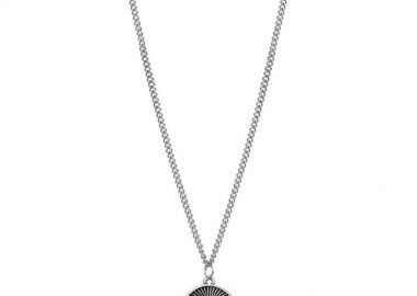 Κολιέ Από Ανοξείδωτο Ατσάλι Και Ορείχαλκο Με Ματάκι AA17689 - AMOR AMOR - 