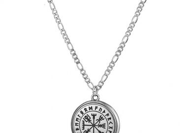 Κολιέ Από Ανοξείδωτο Ατσάλι Και Ορείχαλκο Με Πυξίδα Βίκινγκ AA15620 - AMOR AMOR - 