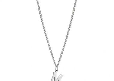 Κολιέ Από Ανοξείδωτο Ατσάλι Με Μονόγραμμα AA11935 - AMOR AMOR - 