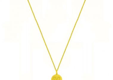 Κολιέ Από Ασήμι 925 Επιχρυσωμένο 24Κ Με Το Ζώδιο Του Κριού DM11493 - AMOR AMOR - 