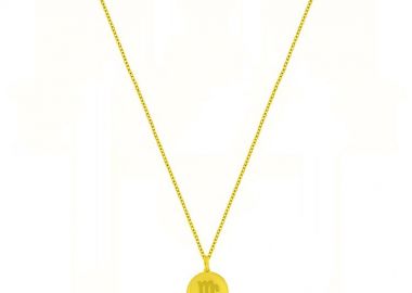 Κολιέ Από Ασήμι 925 Επιχρυσωμένο 24Κ Με Το Ζώδιο Του Παρθένου DM11508 - AMOR AMOR - 