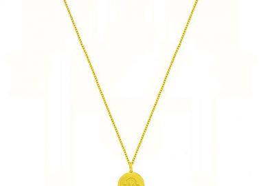 Κολιέ Από Ασήμι 925 Επιχρυσωμένο 24Κ Με Το Ζώδιο Του Ζυγού DM11511 - AMOR AMOR - 