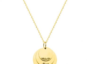 Κολιέ Από Ασήμι 925 Επιχρυσωμένο Γενεαλογικό Δέντρο Με Ονόματα PE18916 - AMOR AMOR - 