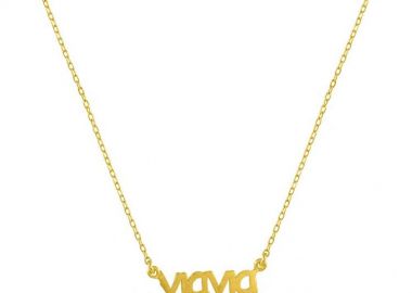 Κολιέ Από Ασήμι 925 Επιχρυσωμένο γιαγιά SU19247 - AMOR AMOR - 