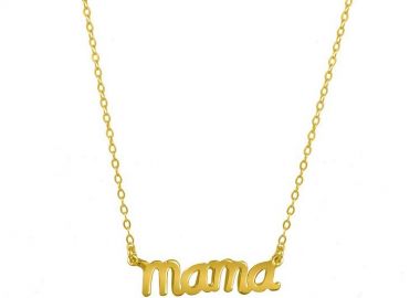 Κολιέ Από Ασήμι 925 Επιχρυσωμένο Μama SS13308 - AMOR AMOR - 