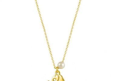 Κολιέ Από Ασήμι 925 Επιχρυσωμένο Mε Ελεφαντάκι EX17082 - AMOR AMOR - 