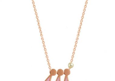 Κολιέ Από Ασήμι 925 Επιχρυσωμένο Με Κοριτσάκια EX17099 - AMOR AMOR - 