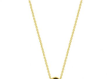 Κολιέ Από Ασήμι 925 Επιχρυσωμένο Με Ματάκι Και Σταυρό EX16963 - AMOR AMOR - 