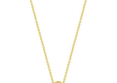 Κολιέ Από Ασήμι 925 Επιχρυσωμένο Με Ματάκι Και Σταυρό EX16966 - AMOR AMOR - 