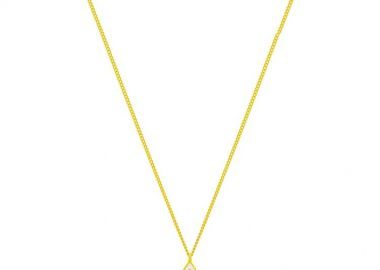 Κολιέ Από Ασήμι 925 Επιχρυσωμένο Με Ματάκι PS12142 - AMOR AMOR - 