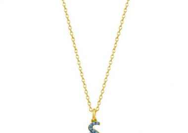 Κολιέ Από Ασήμι 925 Επιχρυσωμένο Με Μονόγραμμα δ SU16463 - AMOR AMOR - 