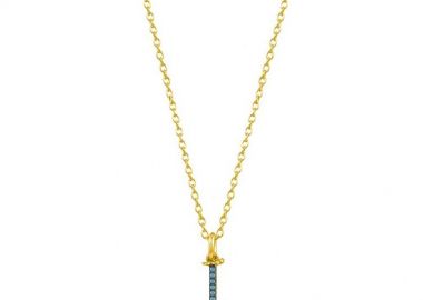 Κολιέ Από Ασήμι 925 Επιχρυσωμένο Με Μονόγραμμα ι SU16469 - AMOR AMOR - 