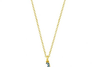 Κολιέ Από Ασήμι 925 Επιχρυσωμένο Με Μονόγραμμα λ SU16475 - AMOR AMOR - 