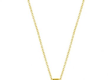 Κολιέ Από Ασήμι 925 Επιχρυσωμένο Με Σταυρό EX18447 - AMOR AMOR - 