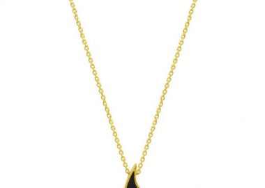 Κολιέ Από Ασήμι 925 Επιχρυσωμένο Με Σταυρό Και Ματάκι EX16954 - AMOR AMOR - 