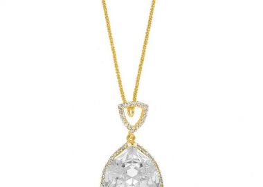 Κολιέ Από Ασήμι 925 Επιχρυσωμένο Με Swarovski EX10912 - AMOR AMOR - 