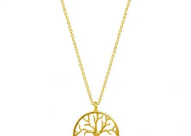Κολιέ Από Ασήμι 925 Επιχρυσωμένο Με Το Δέντρο Της Ζωής EX18465 - AMOR AMOR - 