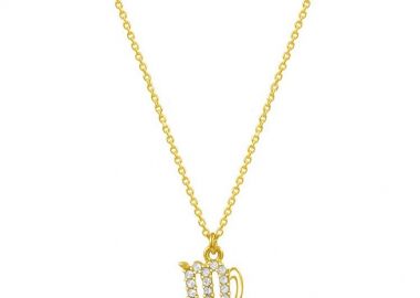 Κολιέ Από Ασήμι 925 Επιχρυσωμένο Με Το Ζώδιο Του Παρθένου EX16525 - AMOR AMOR - 