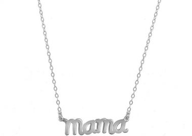 Κολιέ Από Ασήμι 925 Επιπλατινωμένο Μama SU13307 - AMOR AMOR - 