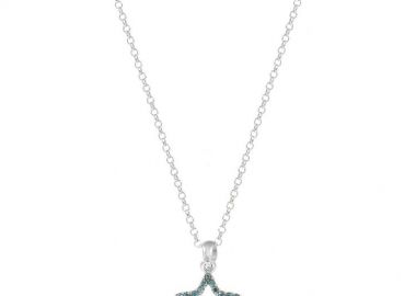 Κολιέ Από Ασήμι 925 Επιπλατινωμένο Με Αστέρι EX10858 - AMOR AMOR - 