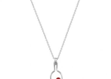 Κολιέ Από Ασήμι 925 Επιπλατινωμένο Με Καρδιά EX16640 - AMOR AMOR - 