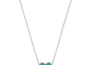 Κολιέ Από Ασήμι 925 Επιπλατινωμένο Με Καρδιά EX18434 - AMOR AMOR - 