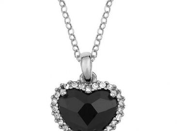 Κολιέ Από Ασήμι 925 Επιπλατινωμένο Με Καρδιά Swarovski EX18701 - AMOR AMOR - 