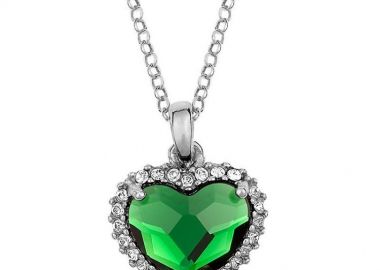 Κολιέ Από Ασήμι 925 Επιπλατινωμένο Με Καρδιά Swarovski EX18707 - AMOR AMOR - 