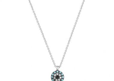 Κολιέ Από Ασήμι 925 Επιπλατινωμένο Με Ματάκι EX16619 - AMOR AMOR - 