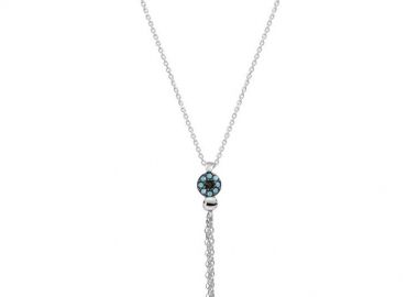 Κολιέ Από Ασήμι 925 Επιπλατινωμένο Με Ματάκι EX16652 - AMOR AMOR - 