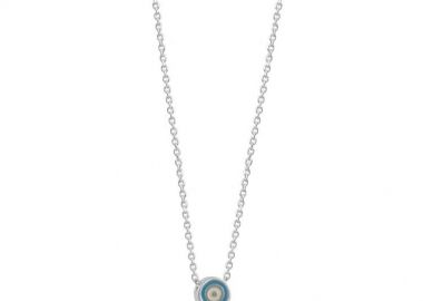 Κολιέ Από Ασήμι 925 Επιπλατινωμένο Με Ματάκι EX16972 - AMOR AMOR - 