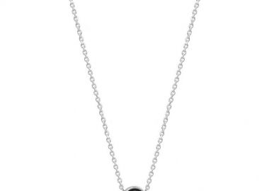 Κολιέ Από Ασήμι 925 Επιπλατινωμένο Με Ματάκι Και Σταυρό EX16962 - AMOR AMOR - 