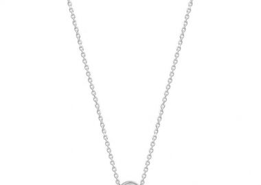 Κολιέ Από Ασήμι 925 Επιπλατινωμένο Με Ματάκι Και Σταυρό EX16965 - AMOR AMOR - 