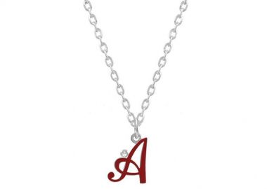 Κολιέ Από Ασήμι 925 Επιπλατινωμένο Με Μονόγραμμα Και Σμάλτο PE70297 - AMOR AMOR - 