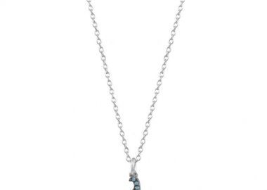 Κολιέ Από Ασήμι 925 Επιπλατινωμένο Με Μονόγραμμα λ SU16474 - AMOR AMOR - 