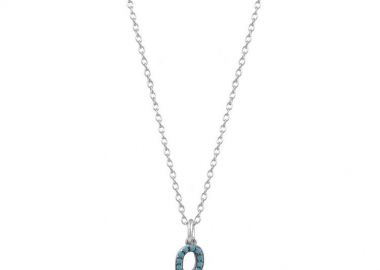 Κολιέ Από Ασήμι 925 Επιπλατινωμένο Με Μονόγραμμα ρ SU16489 - AMOR AMOR - 