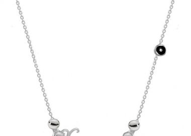 Κολιέ Από Ασήμι 925 Επιπλατινωμένο Με Όνομα Και Ματάκι EX18650 - AMOR AMOR - 