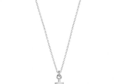 Κολιέ Από Ασήμι 925 Επιπλατινωμένο Με Σταυρό EX17036 - AMOR AMOR - 