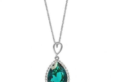 Κολιέ Από Ασήμι 925 Επιπλατινωμένο Με Swarovski EX10921 - AMOR AMOR - 